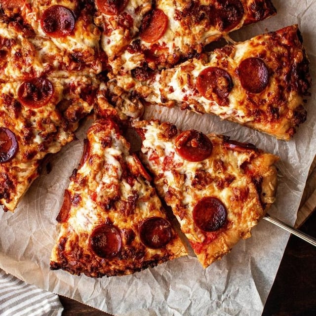 5-Meat pizza.