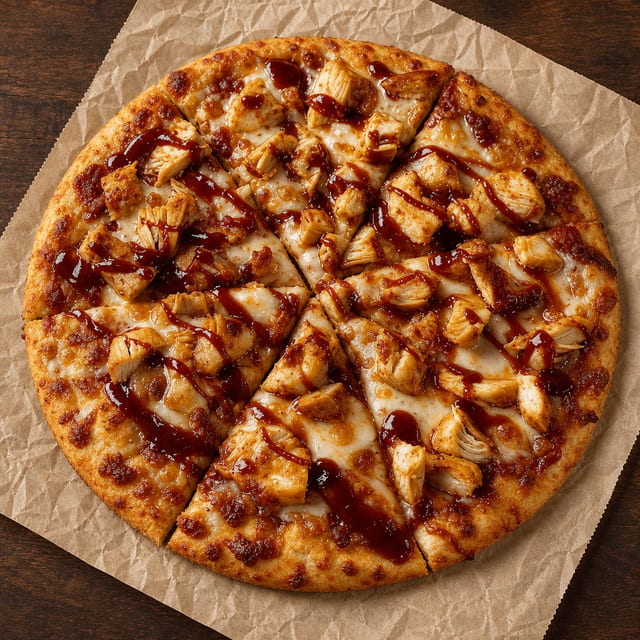 12" Gluten Free BBQ Chicken Pizza.