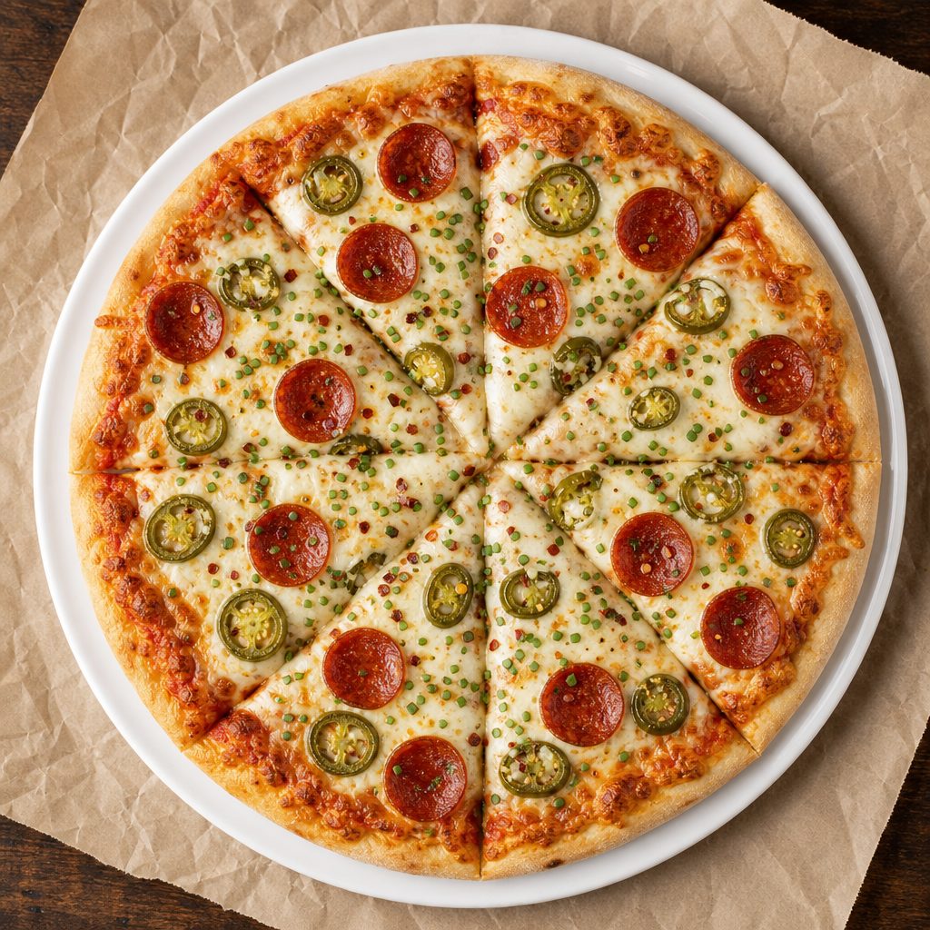 Pizza 72 special pizza.