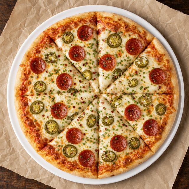 Pizza 72 special pizza.
