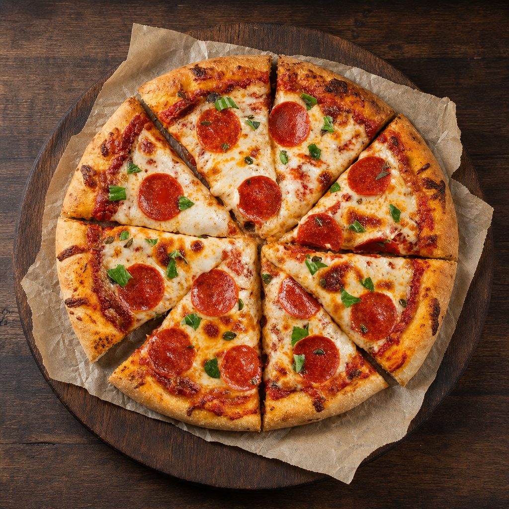Pepperoni pizza.