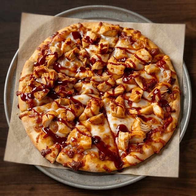 12" Gluten Free BBQ Chicken Pizza.