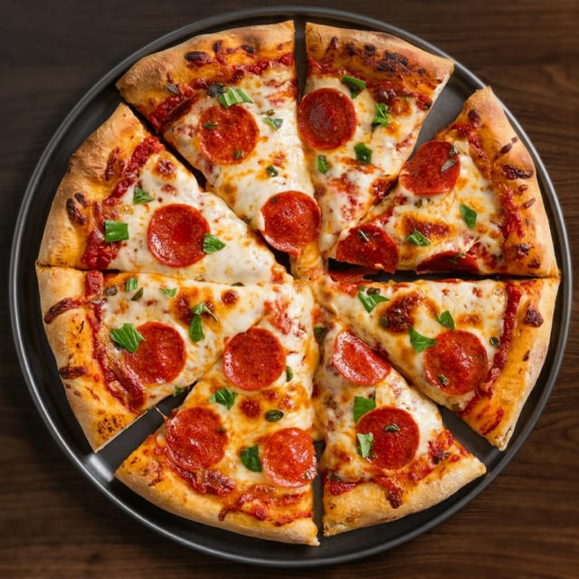 Pepperoni pizza.