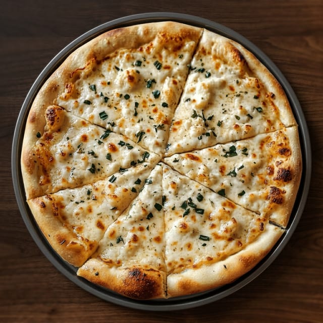 12" Gluten Free Bianca Pizza.